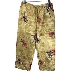 Carol Anderson Collection Silk Linen Blend Women Sz Medium Vintage Y2K 90s Pants